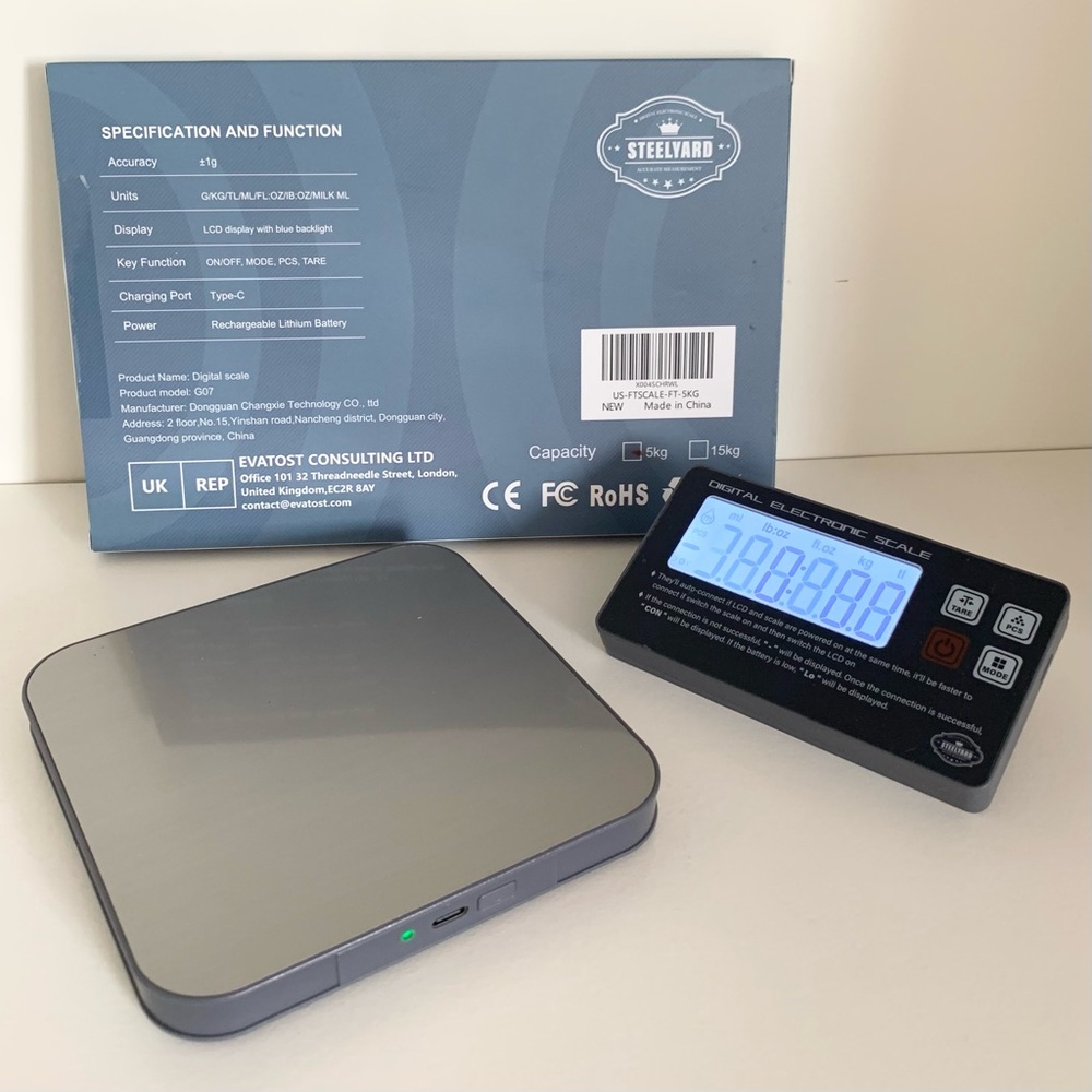 Bluetooth Digital Electric Scale wireless rechargeable